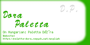 dora paletta business card